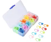 120 Pieces Knitting Crochet Locking Stitch Markers Stitch Needle Clip Counter 10 Colors