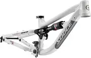 20er Mountain Bike Frame 255mm Aluminum Alloy Suspension Frame 148mm Boost Thru Axle Frame Disc Brake Soft Tail MTB Frame with Rear Shocks (Color : White, Size : 20er*255mm)
