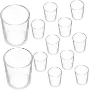 GRADENEVE 12pcs Elegant Glass Shot Glasses Vintage Goblets for Weddings Parties and Gatherings Design for Wine and Beer Capacity for Home and Bars