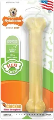 FlexiChew Chicken Bone Chew Toy on Card, Giant 1 Count (Pack of 1) Natural