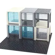Stackable Car Rolling gate Garage Door Parts for Lego Building Block Sets DIY
