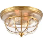 Decovio 14356-BBCI2 Bradford Flush Mount Brushed Brass