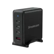 Simplecom CU400 4-Port PD 100W GaN Fast Charger 3xUSB-C + USB-A for Phone Tablet Laptop
