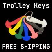 Trolley Key - Removable, can be used at Coles, Aldi, Woolies