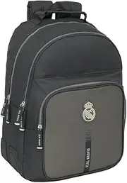 [safta] Real Madrid 3rd Team 24/25 School Backpack for Kids, Ideal for Children of Different Ages Comfortable and Versatile, Quality and Resilience, 32 x 15 x 42 cm, Grey, M, Casual, gray, M, Casual