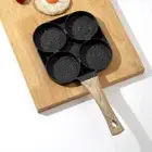Non-Stick Four-Hole Omelette Pan for Perfect Breakfast Egg Burgers
