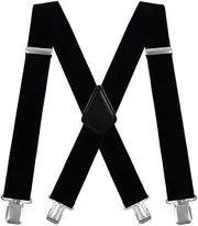 [Generic] Suspenders for Men Suspenders Back Wide, Adjustable Men’s with Heavy Duty Clips Adult shoulder strap