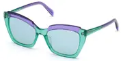 Emilio Pucci EP0145 87V Men's Sunglasses Blue Size 56