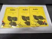 3 NJ Hand Tied 3/0 Hook w/Spinner and Beads Fluke/Summer Flounder Rig