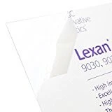 Sheet - Polycarbonate - .030" - 1/32" Thick, Clear, 12" x 12" Nominal (Genuin...