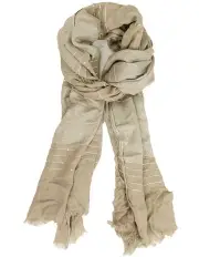 [Fella Hamilton] Elsa Lurex Ractangle Scarf in Taupe/Silver