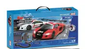 Rusco Racing Sky Racer Slot Car Set with Bugatti & Audi R8