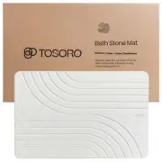 - Stone Bath Mat, Diatomaceous Earth Non-Slip Stone Shower Mat - Quick Drying...