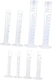 Anneome 1 Set Plastic Measuring Cylinder Garden Cup Measuring Cup with Scale Garden Measuring Cylinder Measuring Tool Graduated Cylinder Beaker Liquid Measuring Cups Garden Part re-usable