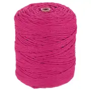 Natural Macrame Cord 3mm x 328 Yards Cotton Macrame Rope, Rose Red