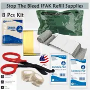 First Aid Kit Supplies Emergency Trauma Preparedness Outdoor Travel Camping-8Pcs