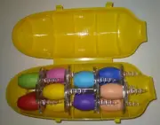 Summer Corn On The Cob Holders Grill NEW W/Container 8 Sets Variety Of Colors