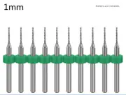 1/8" Shank 1mm Tungsten Carbide CNC Engraving Micro PCB Drill Bits Set 10 Pcs