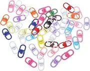 HOODANCOS Key Ring Clips Keychain Accessories Metal Keychain Hooks DIY Swivel Clasp Handbag Supplies Handbag Hardware