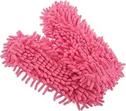 CHILDWEET 2pcs Chenille Cleaning Slippers Washable Mop Shoes for Effortless Floor Dusting High Absorbency Non Slip Design for Home and Office Use Soft and Durable Mopping Footwear