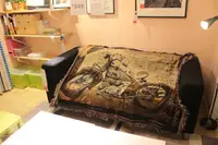 在飛比找樂天市場購物網優惠-LOFT復古文藝美式工業風裝飾毯蓋毯掛毯酒吧創意摩托車朋克藝