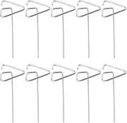 GANAZONO 1set Stainless Steel Skewers Vertical Grilling Skewers for Air Fryer for Shrimp Chicken Vegetables and More Durable and Space Saving Design 10pcs