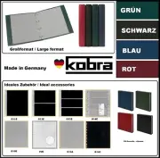 Universal ring binder Album Black Large Format 300x315x46mm Kobra PS Empty