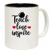 Teach Love Inspire Teacher School Mug Cup