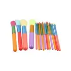 15Pcs Rainbow Rainbow Makeup Brushes Colourful Make Up Brush Set Beginner