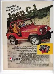 1980 Jeep CJ Magazine Print Ad - 8x11