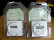 2xDigital 7 DAY DUAL OUTLET DIGITAL TIMER Programmable 15 amps 1725w UL Listed