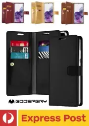 Samsung Galaxy Note 20 Goospery Mansoor Wallet Leather Cash Cardholder Flip Case