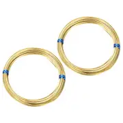 Soft Brass Wire, 2 Rolls 20Ga/0.8x0.8mm 6m/19.69ft Square Craft Wire, Brass