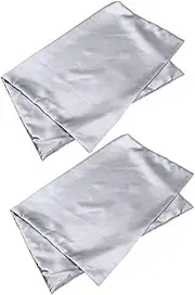 TOKIDNY 1 Pair Cooling Polyester Pillowcases Zipper Design Soft Skin Friendly Cushion Covers for Comfortable Sleep Minimalist Style Easy Maintenance Deep Grey