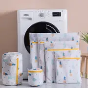 6 Pcs Mesh Laundry Bags Laundry Baskets Laundry Hampers Travel Storage Organizer Pack,Pineapple