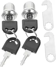 SHINEOFI 4Pcs Cabinet Durable Drawer and Mailbox Lock Keyed Alike for Secure Storage Easy Installation Strong and Reliable High Privacy Protection