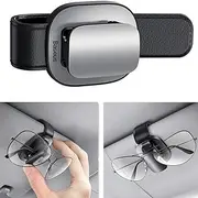 Tumecos Car Glasses Clip Sunglasses Holder Clip Glasses Box Sunglasses Clip Card Glasses Accessory Ticket Card Clip (Silver 2)