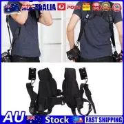 Sling Camera Belt Accessories Camera Suspender for Two DSLR Digital Cameras AU