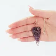 Amethyst Orgonite Pendulum