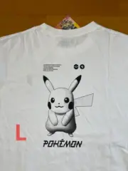 L(JPN) UNIQLO Pokemon Masters EX T-shirt Oversized Fit White from Japan Rare