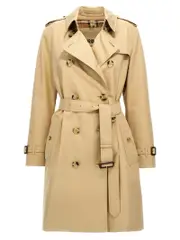 [Burberry] Burberry-Kensington Trench E Impermeabili Beige-Donna 12UK Beige
