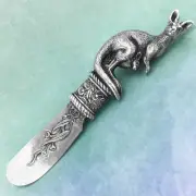 Kangaroo Australian Souvenir Pate Knife,Solid Pewter 3 D, Australiana Gift