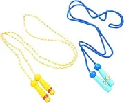 DECOMELODY 2Pcs Handle Jumping Ropes Durable Exercise Jump Ropes for Boys for Skipping Fun and Cardiovascular Fitness
