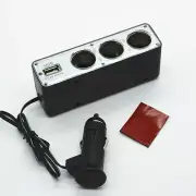 Socket USB Power Supply Car Cigarette Lighter Splitter Charger Adapter