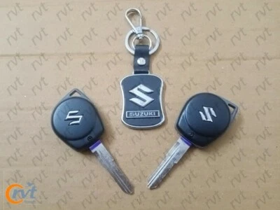 2 Button Remote Key Fob Shell Case With Keychain Auto Key Ring Fobs For SUZUKI