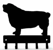 Clumber Spaniel Dog Key Rack/ Leash Hanger Made in USA