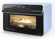 Smart Air Fryer Toaster Oven Combo, 20-in-1 Air Fry, Grill, Bake & Steam Large Capacity Digital Countertop Convection Oven with 10 Different Functions, 30 Built-in Recipes and Water Reminder…(Blue)