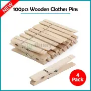 Fenzer Clothes Pins-400 Pack Laundry Natural Wooden-Spring Loaded Strong 7-Coil