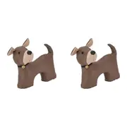 2PK Annabel Trends Animal Themed Doorstop 29x27cm Home/Room Decoration Brown Dog