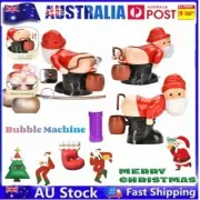 Christmas Bubble Blowing Machine From Santa Claus Butt Funny Props Xmas.